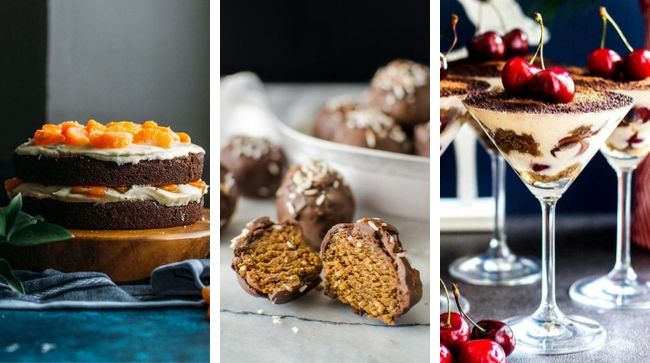 These Vegan Boozy Christmas Dessert Recipes are the perfect alcoholic treats for adults. Spiked cupcakes, hot chocolate, truffles, fruit cakes and other deliciousness that will make the grown up's holiday party fun! | Plantcake #vegan #veganrecipes #Christmas