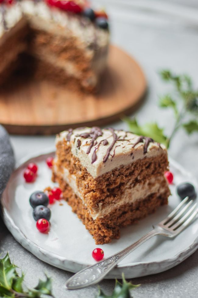 Gingerbread Cake With Coconut Frosting