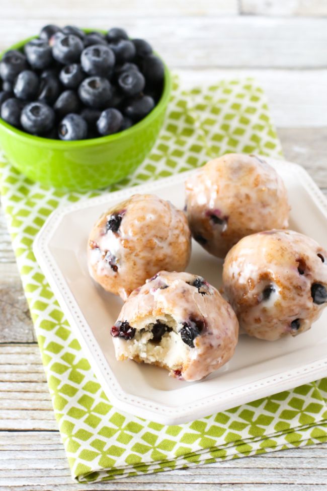 Blueberry Donut Holes (gluten-free)
