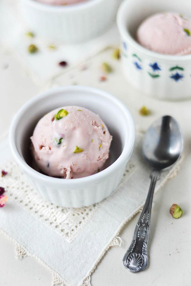 Rosewater & Pistachio Ice Cream (Turkish Delight)