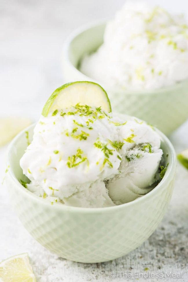 Lime Coconut Ice Cream