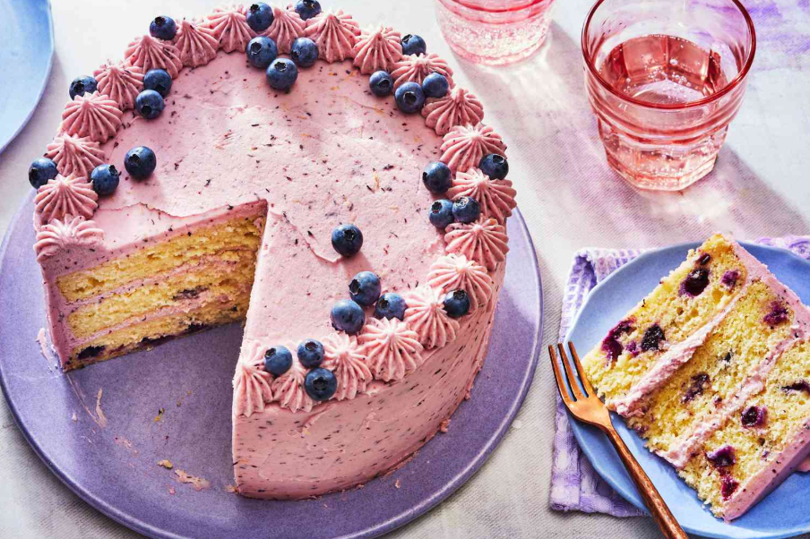 Blueberry Cake dengan Rasa Buah yang Manis-Asam dan Lembut