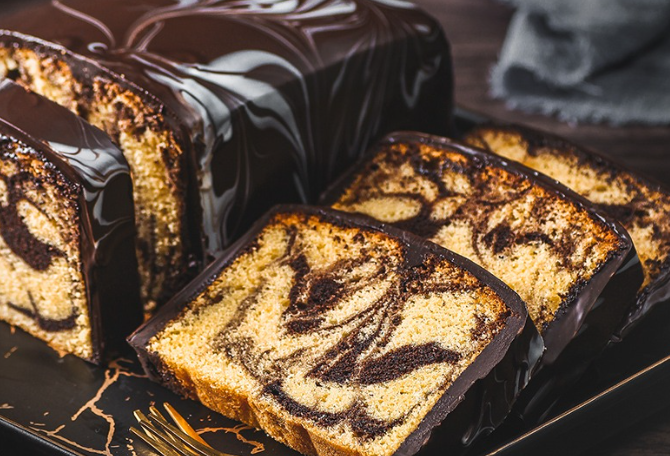 Marble Cake—dengan Motif Marmer yang Selalu Disukai