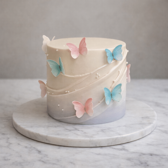Soft Color Cake dengan Nuansa Warna yang Menenangkan