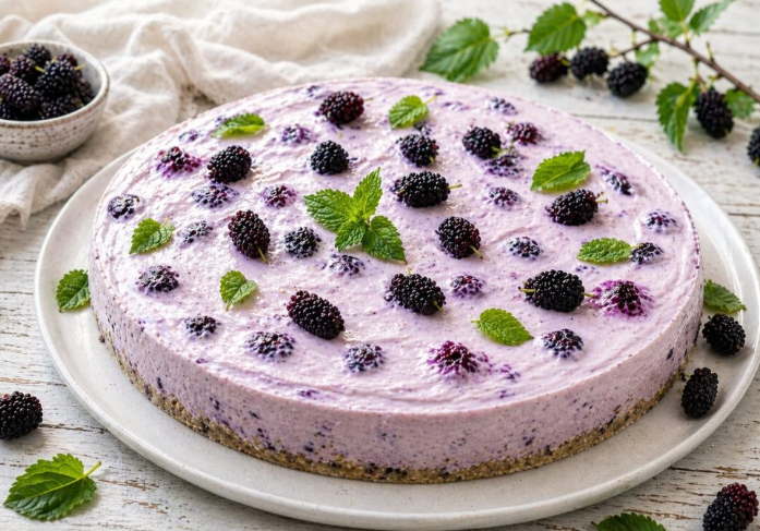 Mulberry Cake dengan Manis Alami dan Pesona yang Unik